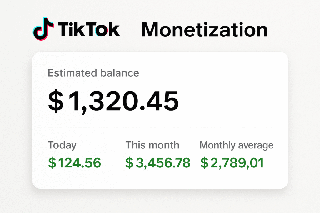 tiktok monetização