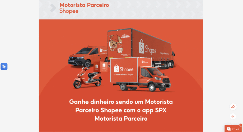 Motorista parceiro shopee